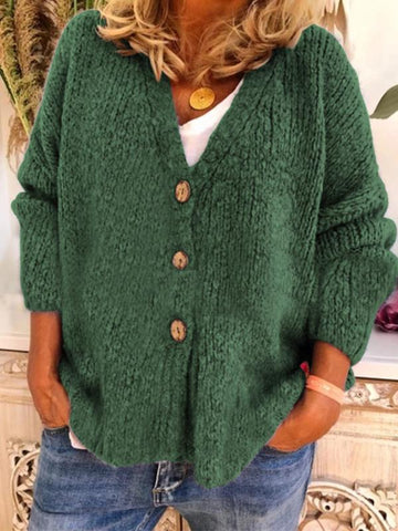 Airchics cardigan en maille boutonnage manches longues mode femme gilet